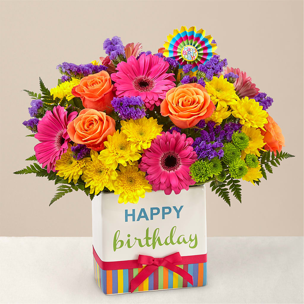 Birthday Brights Bouquet – Royal Flower Shop, Toms River NJ