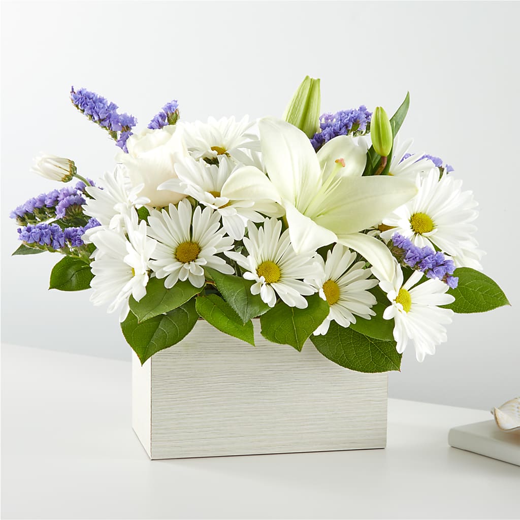 Beyond Blue Box Bouquet – Royal Flower Shop, Toms River NJ