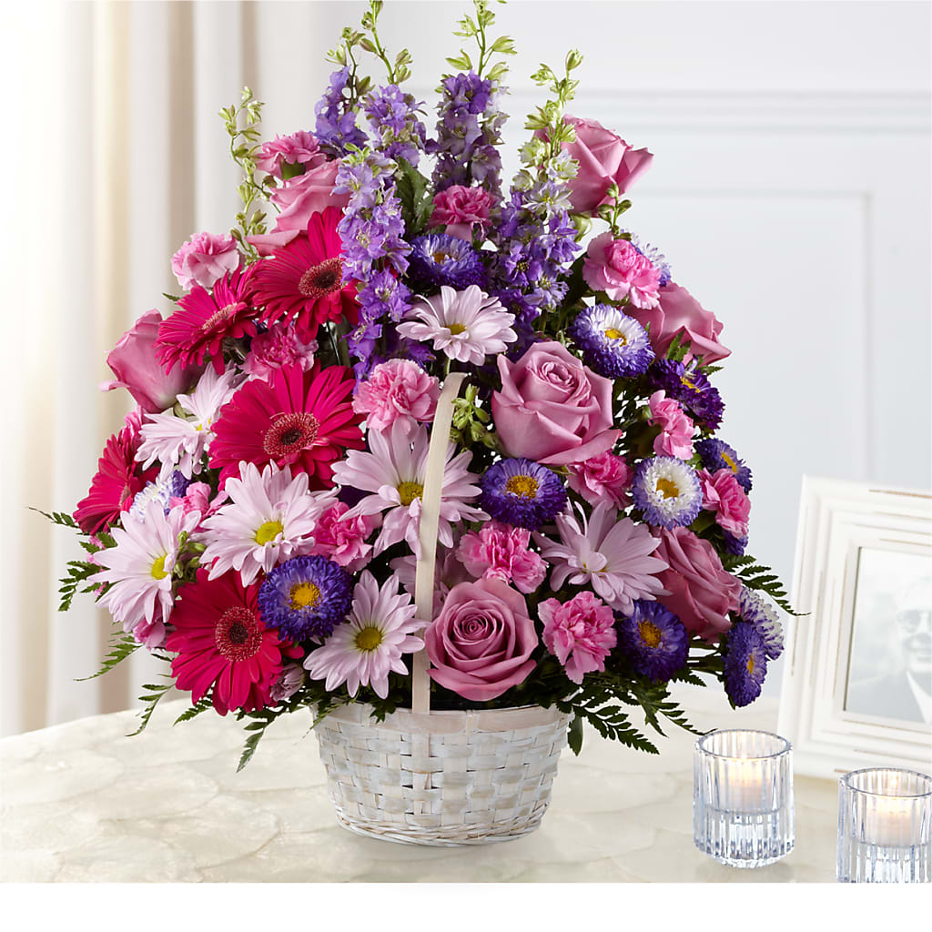 Pastel Peace Basket – Royal Flower Shop, Toms River NJ