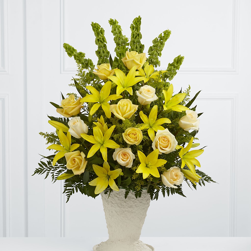 Golden Memories Arrangement – Royal Flower Shop, Toms River NJ