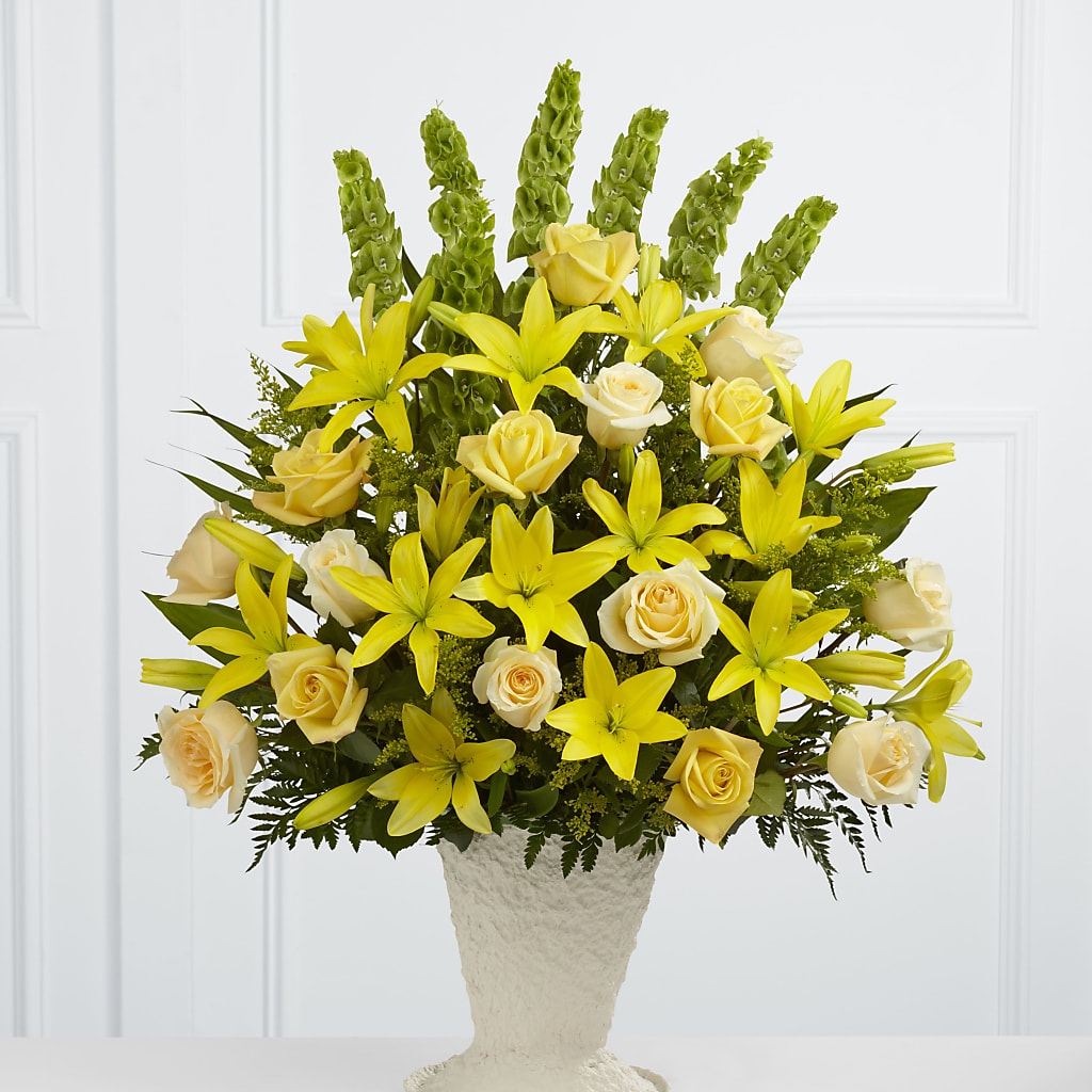 Golden Memories Arrangement – Royal Flower Shop, Toms River NJ