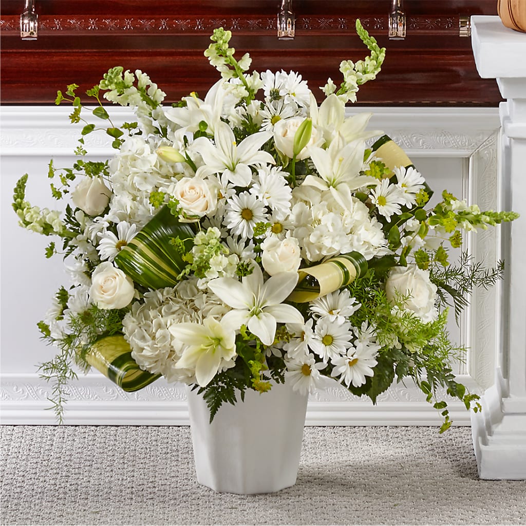 Thoughts of Tranquility Floor Basket – Royal Flower Shop, Toms River NJ