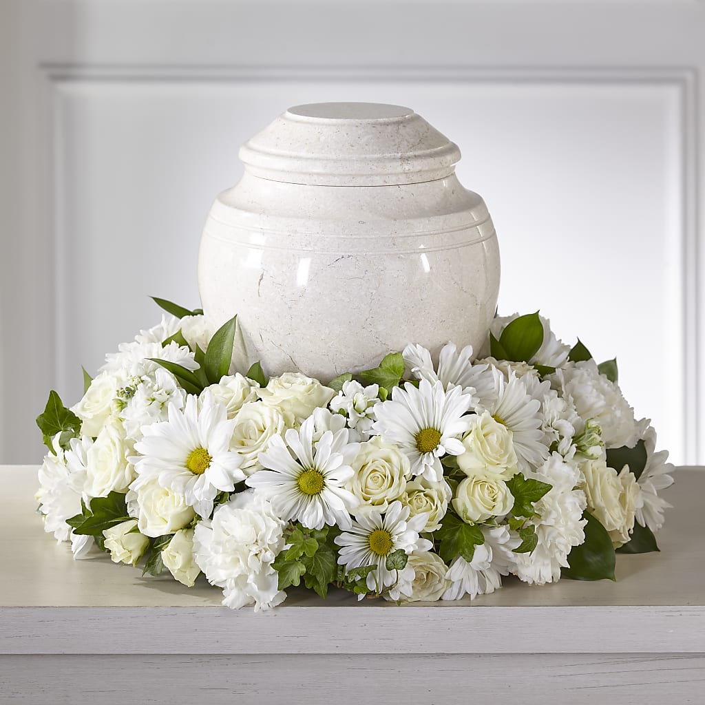 Ivory Gardens Cremation Adornment – Royal Flower Shop, Toms River NJ