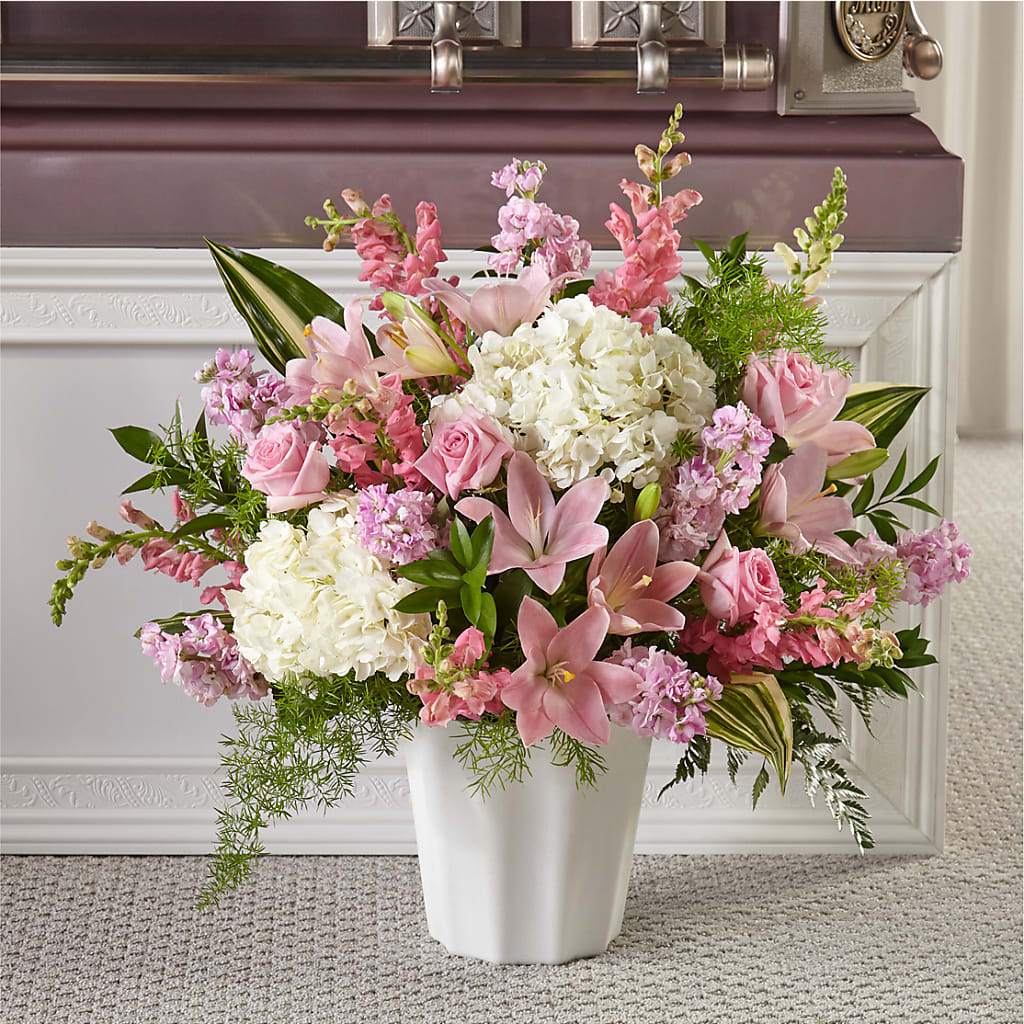 Simply Serene Floor Basket – Royal Flower Shop, Toms River NJ