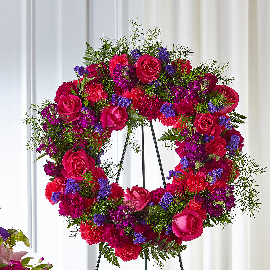 Calming Colors Wreath – Royal Flower Shop, Toms River NJ
