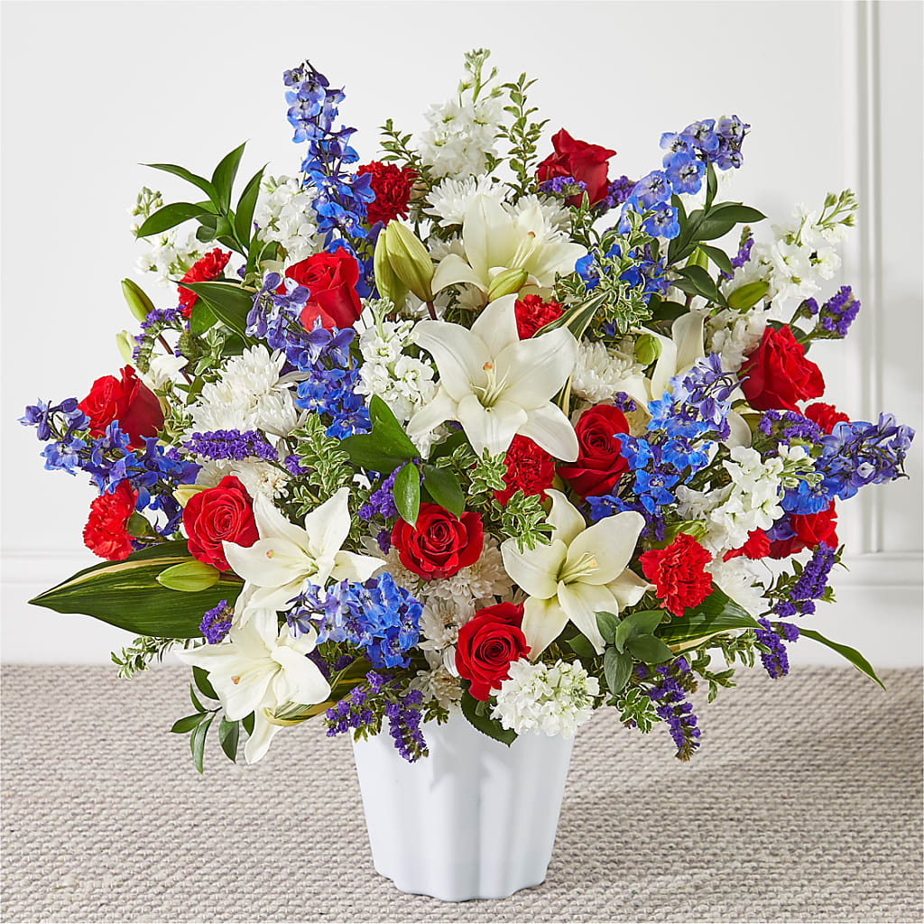 Consoled Floor Basket – Royal Flower Shop, Toms River NJ