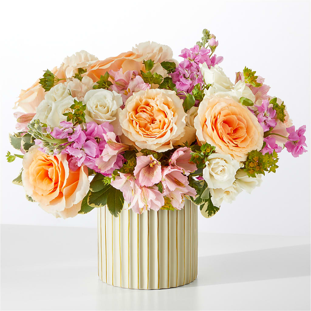 Paradise Bouquet with Ivory Vase – Royal Flower Shop, Toms River NJ
