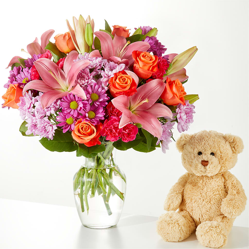 One and Only Bouquet and Bear Bundle –  Royal Flower Shop, Toms River NJ