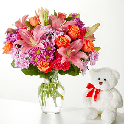 One and Only Bouquet and Bear Bundle –  Royal Flower Shop, Toms River NJ