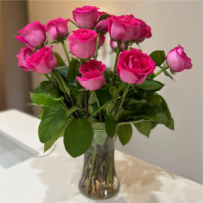 Long Stem Pink Rose Bouquet –  Royal Flower Shop, Toms River NJ