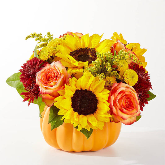 Golden Gourd Pumpkin Bouquet –  Royal Flower Shop, Toms River NJ