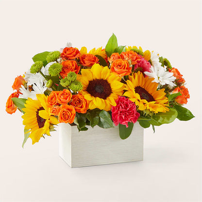 Sun-drenched Blooms Box Bouquet –  Royal Flower Shop, Toms River NJ