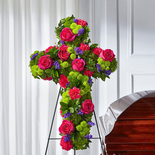 Tribute Rose Floral Cross –  Royal Flower Shop, Toms River NJ