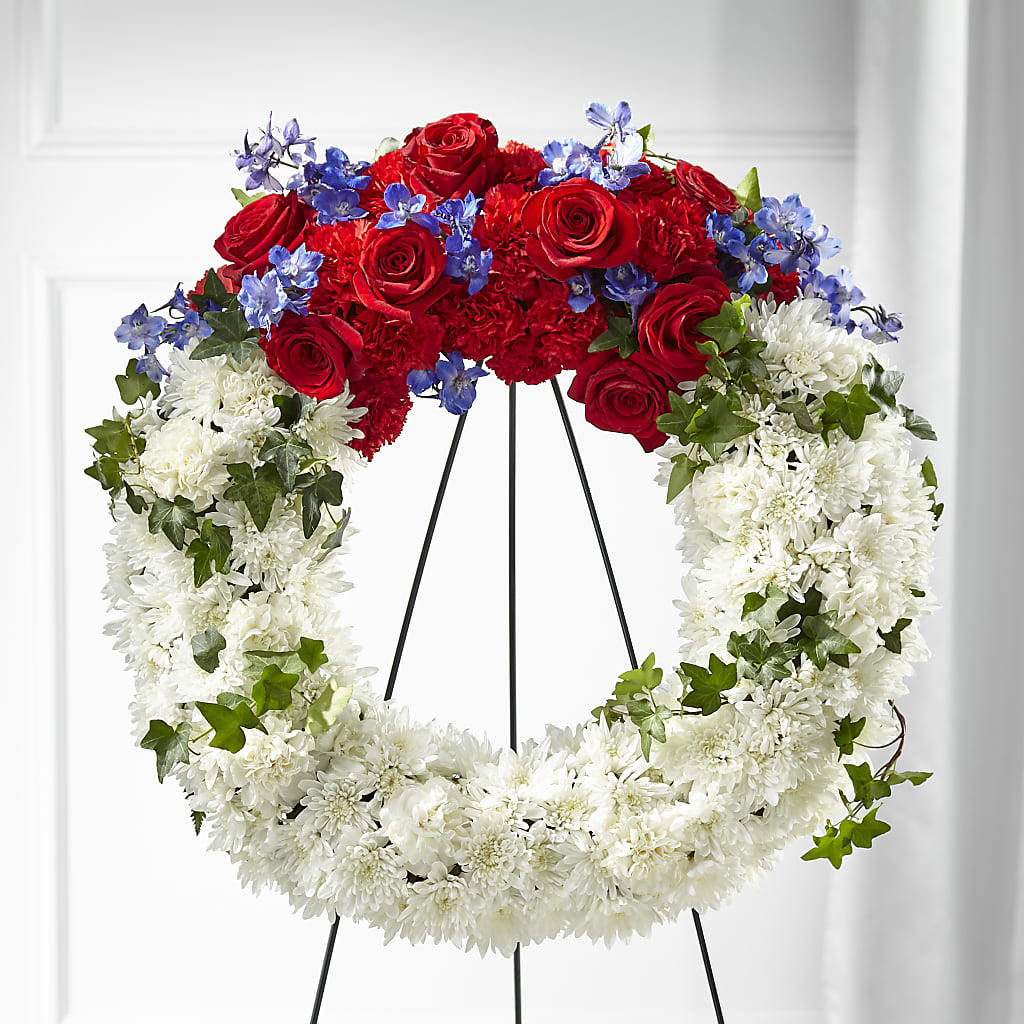 Patriotic Passion Wreath –  Royal Flower Shop, Toms River NJ