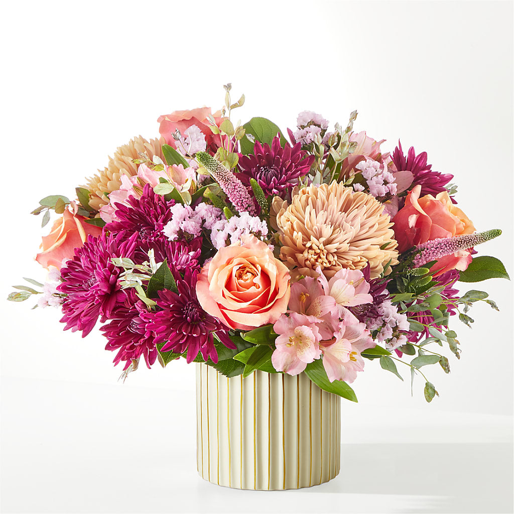 Berry Cobbler Bouquet with Ivory Vase –  Royal Flower Shop, Toms River NJ