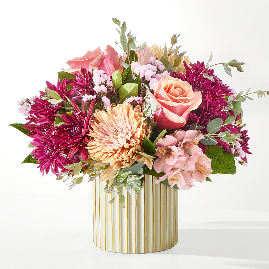 Berry Cobbler Bouquet with Ivory Vase –  Royal Flower Shop, Toms River NJ
