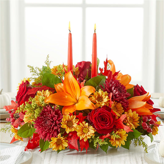 Autumn's Embrace Centerpiece –  Royal Flower Shop, Toms River NJ