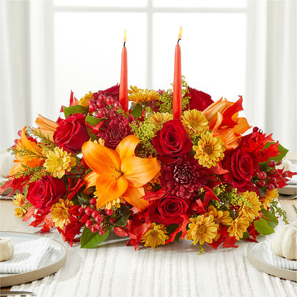 Autumn's Embrace Centerpiece –  Royal Flower Shop, Toms River NJ